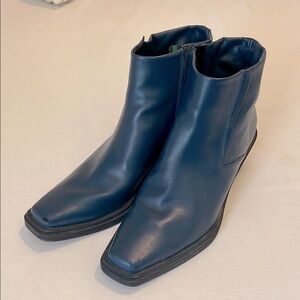 Women’s Franco Sarto Faux Blue Leather Ankle Boots